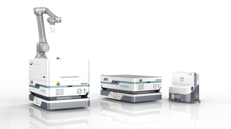 hth·华体數位開發的自主式移動機器人（AMR250M），搭配全向輪並結合AI演算法、2D LiDAR、3D攝影機等技術，協助客戶實現產線全自動化